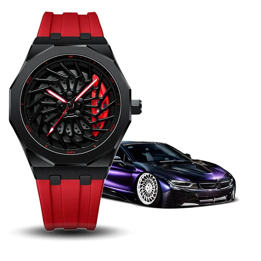 Bayer i8 Gyro Polygon Red Caliber/Red Rubber Strap EmpireLuxe