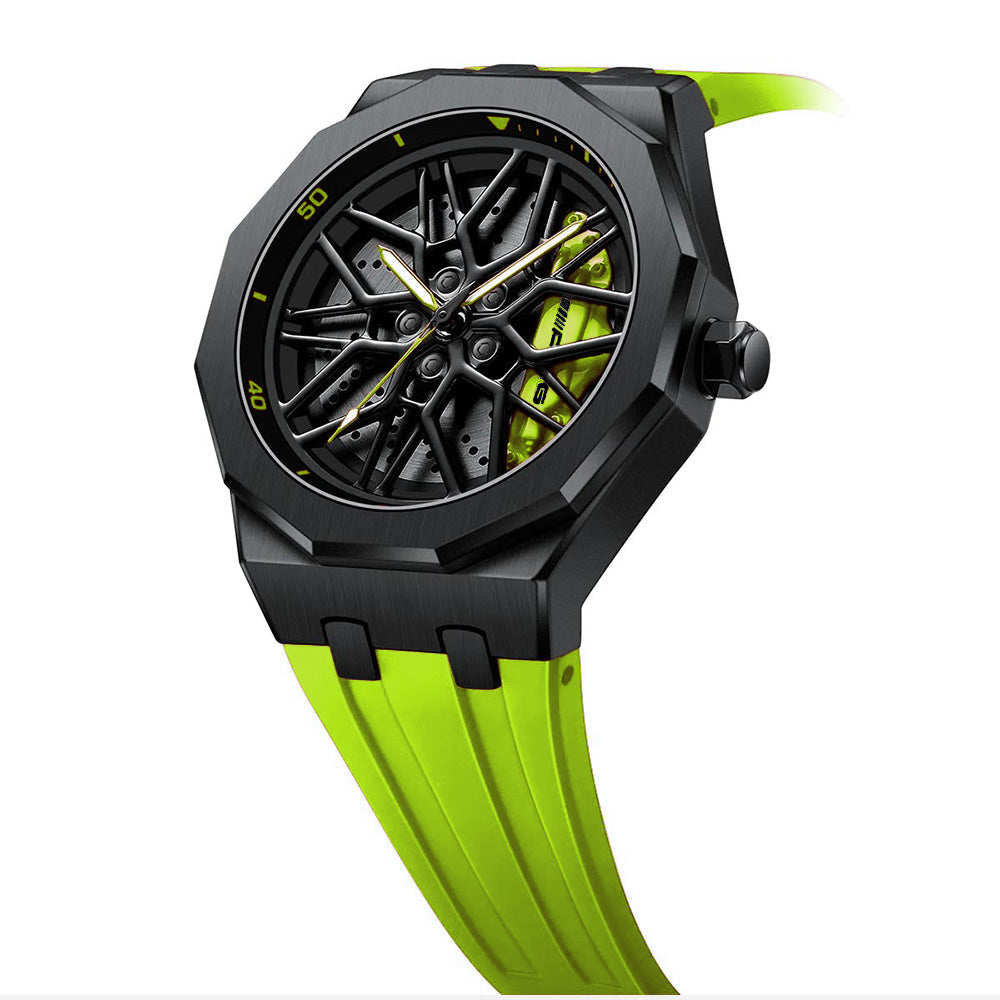 Petronas AMG G63 Gyro Green Caliber/Green Rubber Strap EmpireLuxe