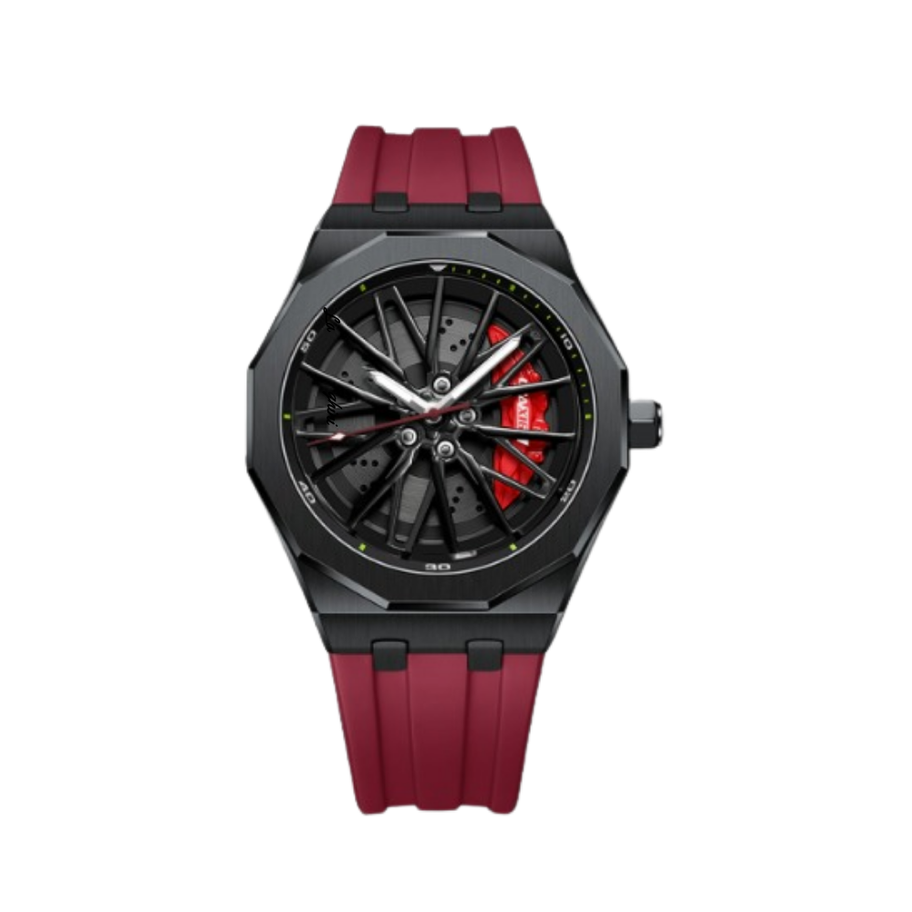 Petronas AMG G63 Gyro Red Caliber/Red Rubber Strap EmpireLuxe