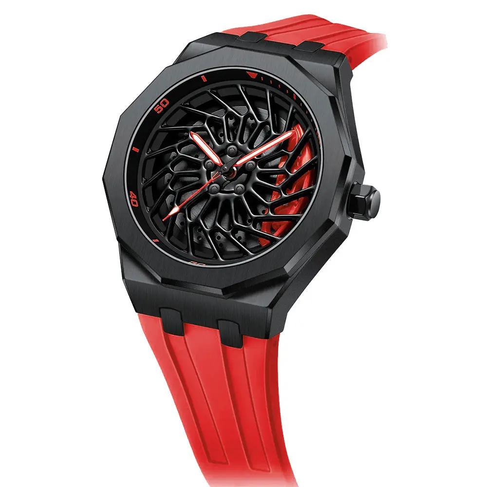 Bayer i8 Gyro Polygon Red Caliber/Red Rubber Strap EmpireLuxe