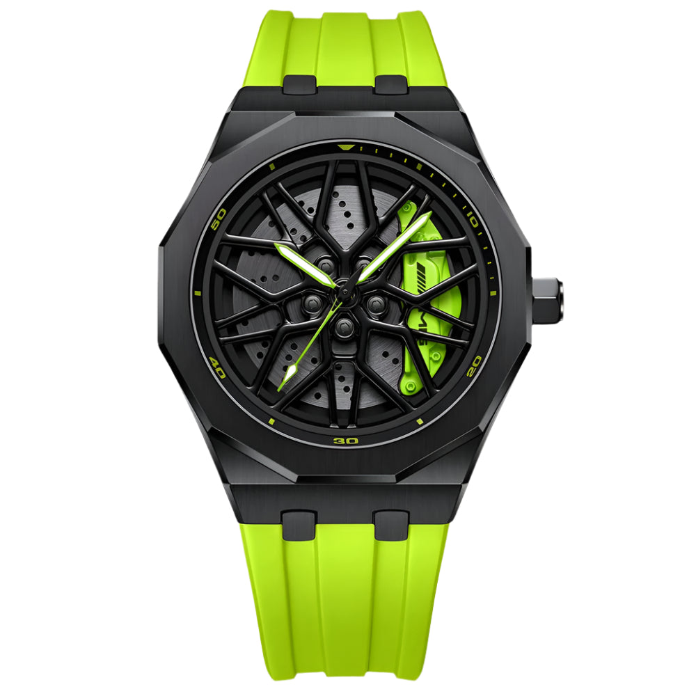 Petronas AMG G63 Gyro Green Caliber/Green Rubber Strap EmpireLuxe
