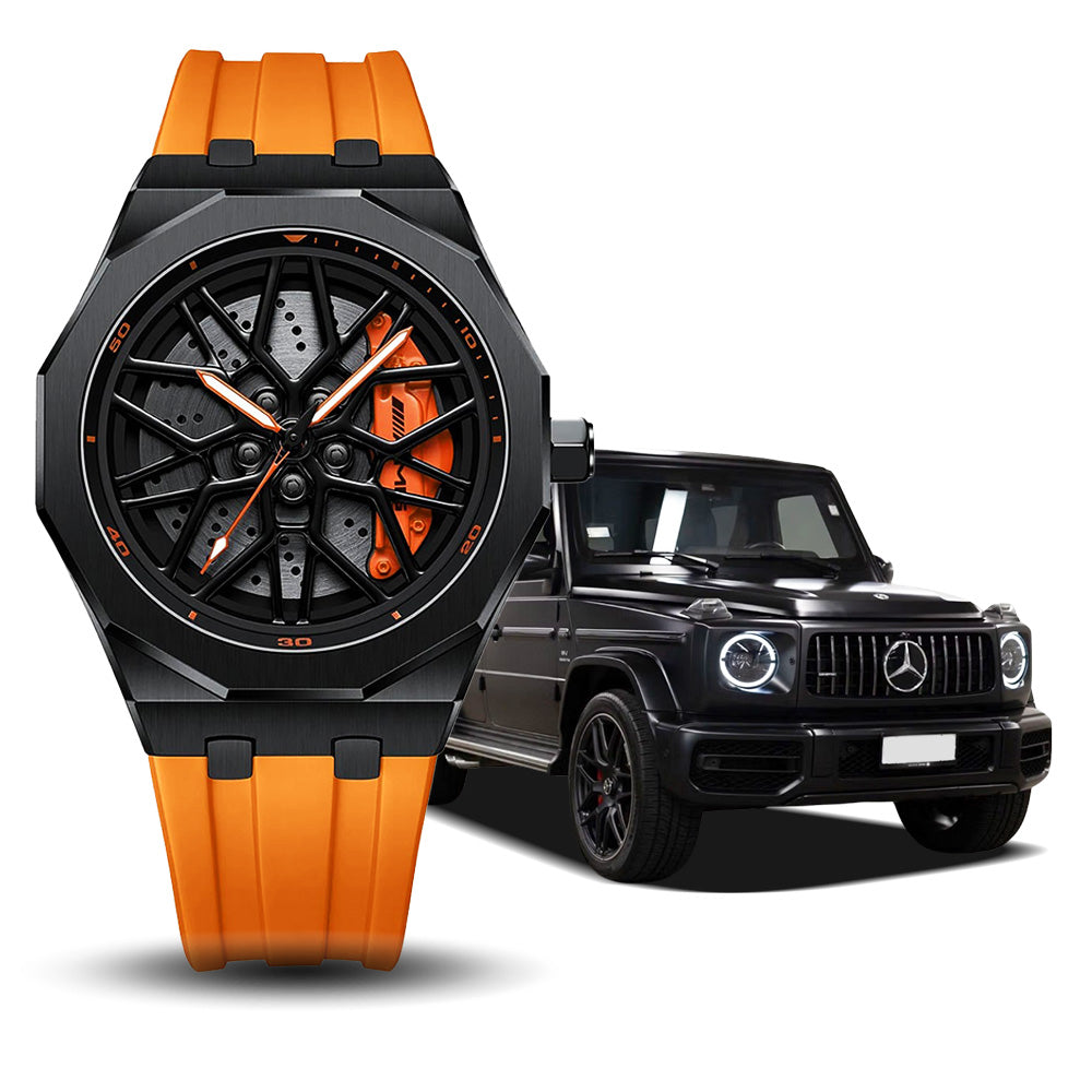 Petronas AMG G63 Gyro Orange Caliber/Orange Rubber Strap